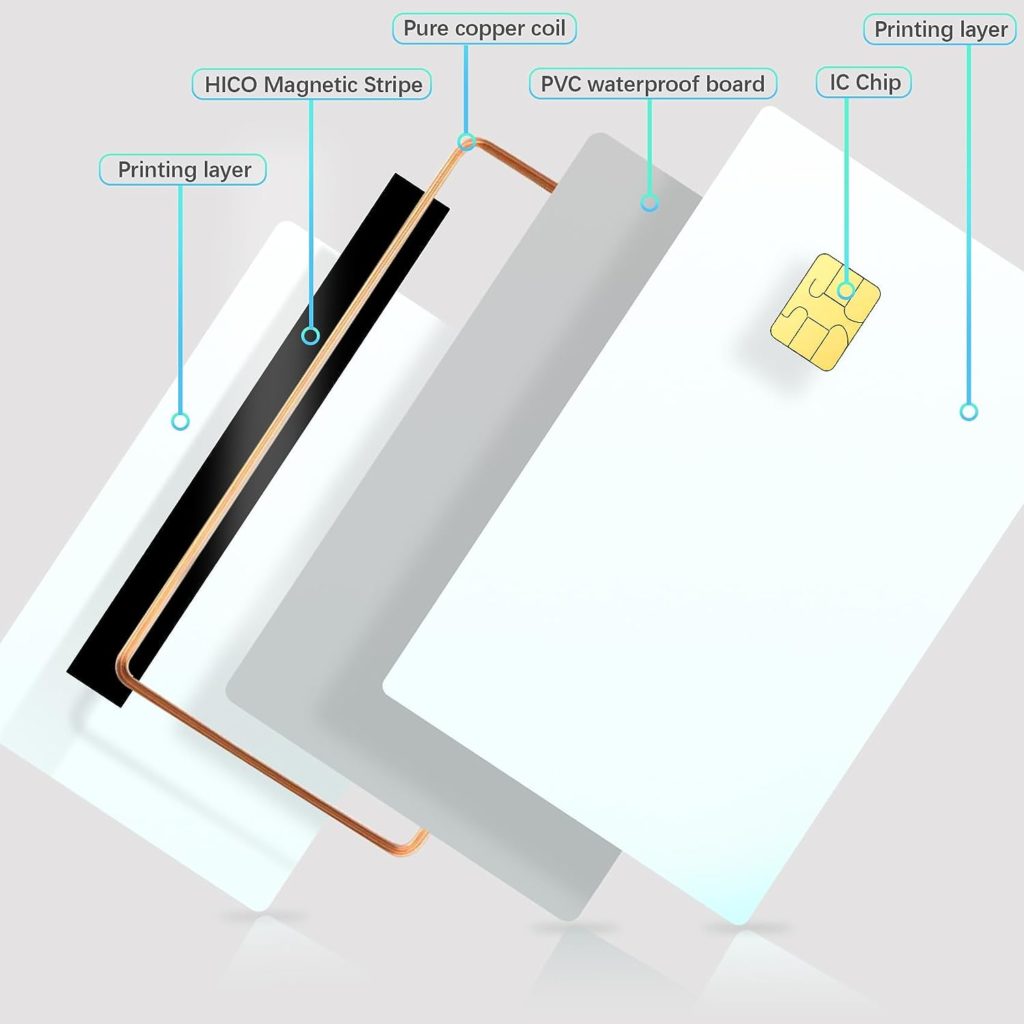 Blank Smart Card Sle Chip Magnetic Strip Hico Track R