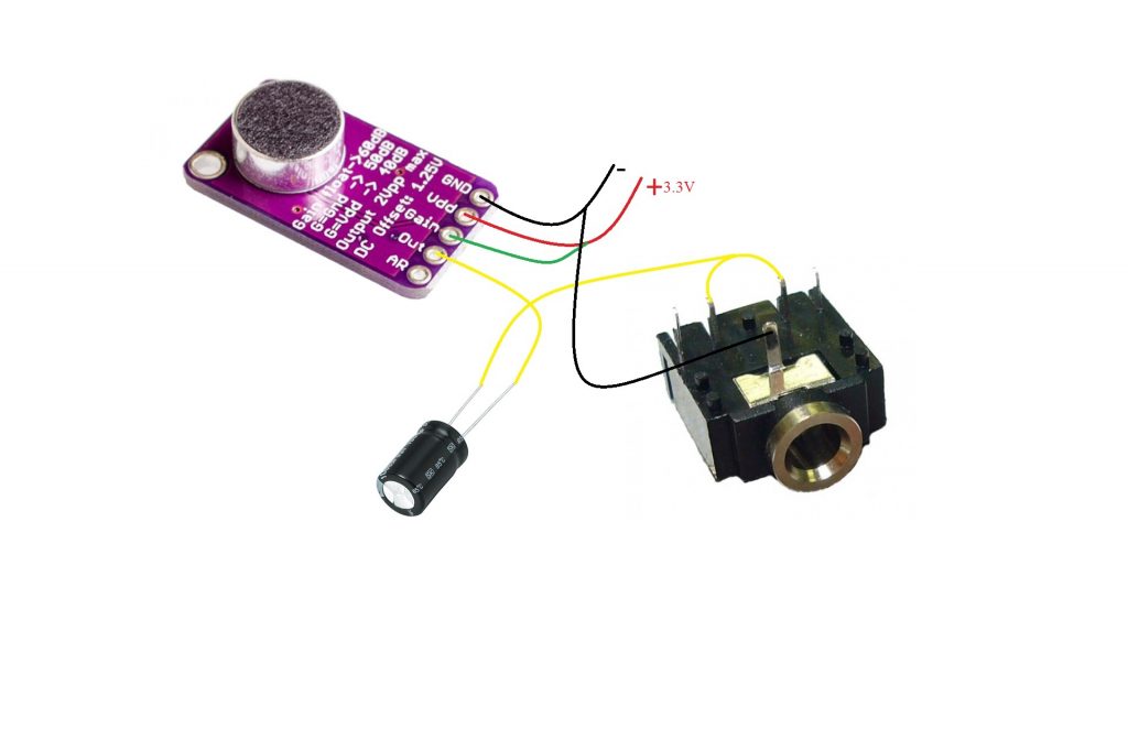 Max9814 микрофонный усилитель схема