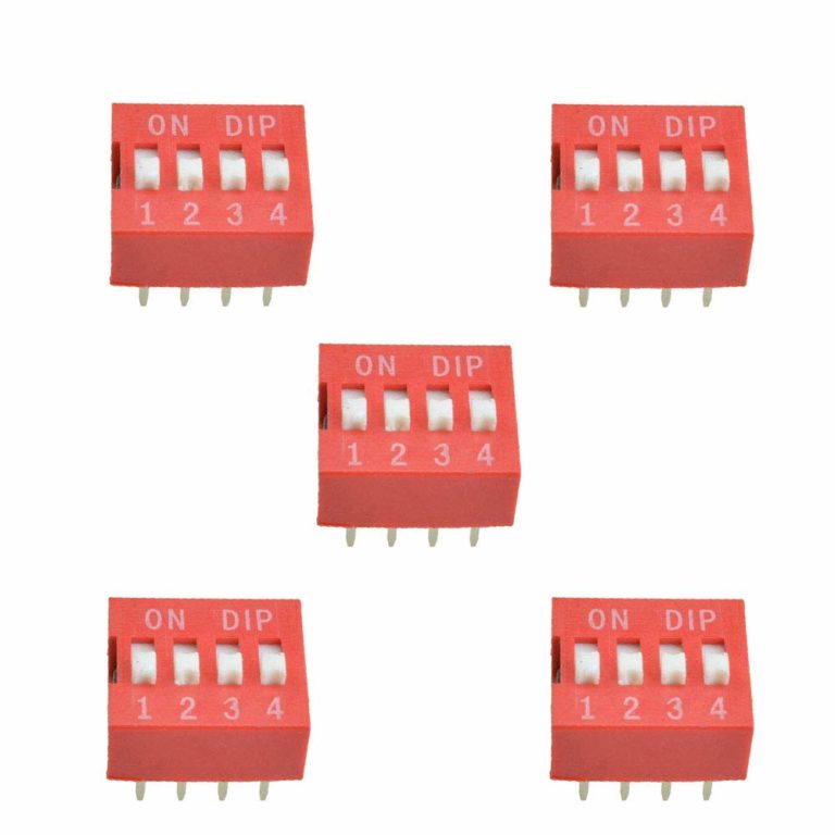 Row Pin P Positions Mm Pitch Dip Switch Red Com Faranux